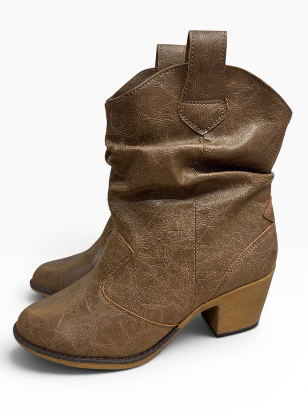 Charles Albert Modern Western Cowboy Distressed Slouchy Boots Women’s Size US 9